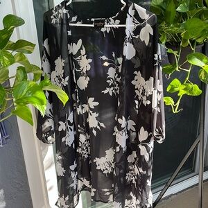 Audrey Sheer Floral Kimono